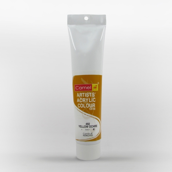 Picture of Camlin Artist Acrylic Colour 120ml - SR1 Yellow Ochre (492)