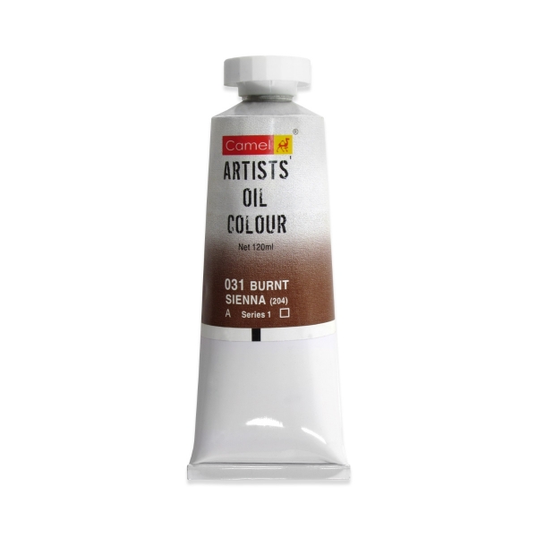 Picture of Camlin Artists Oil Colour 120ml - SR1 Burnt Sienna (031)