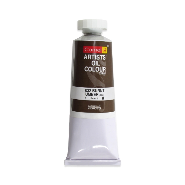 Picture of Camlin Artists Oil Colour 120ml - SR1 Burnt Umber (032)