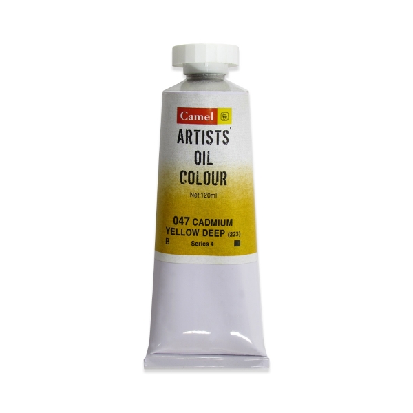 Picture of Camlin Artists Oil Colour 120ml - SR4 Cadmium Yellow Deep (047)