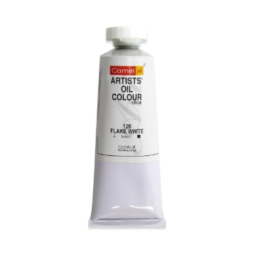 Picture of Camlin Artists Oil Colour 120ml - SR1 Flake White (126)