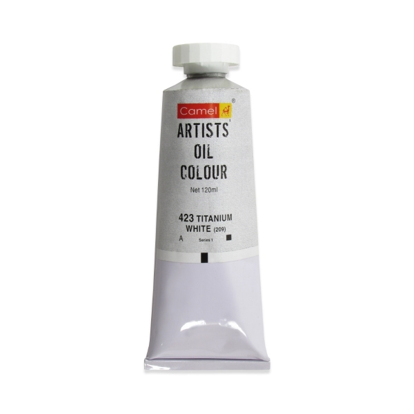 Picture of Camlin Artists Oil Colour 120ml - SR1 Titanium White (423)