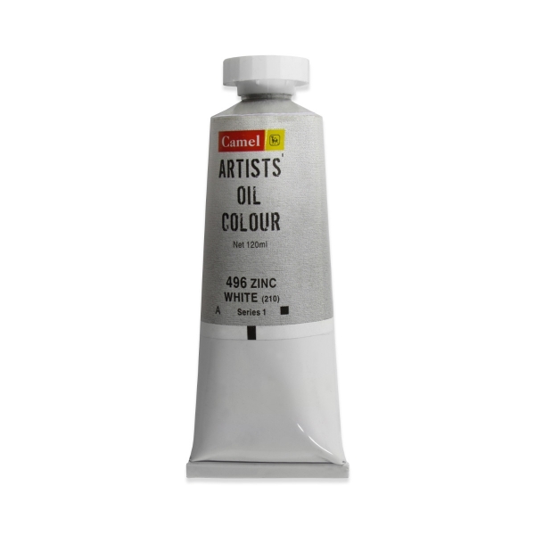 Picture of Camlin Artists Oil Colour 120ml - SR1 Zinc White (496)