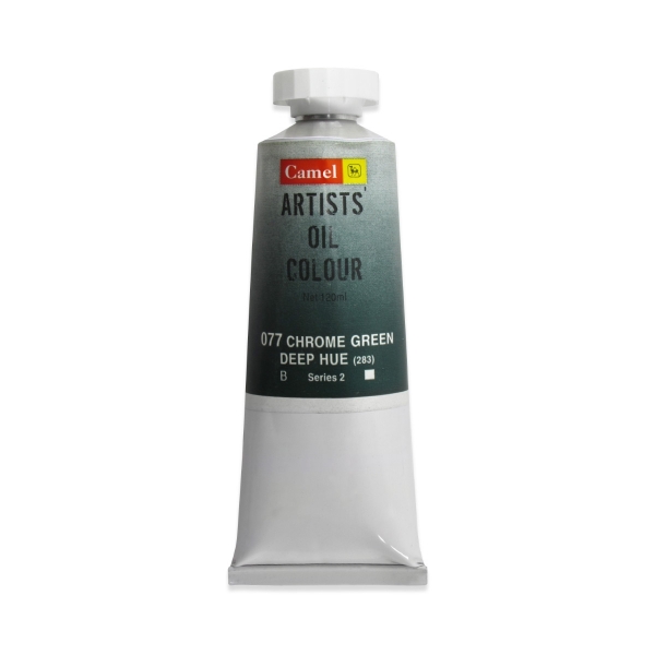 Picture of Camlin Artists Oil Colour 120ml - SR2 Chrome Green Deep Hue (077)