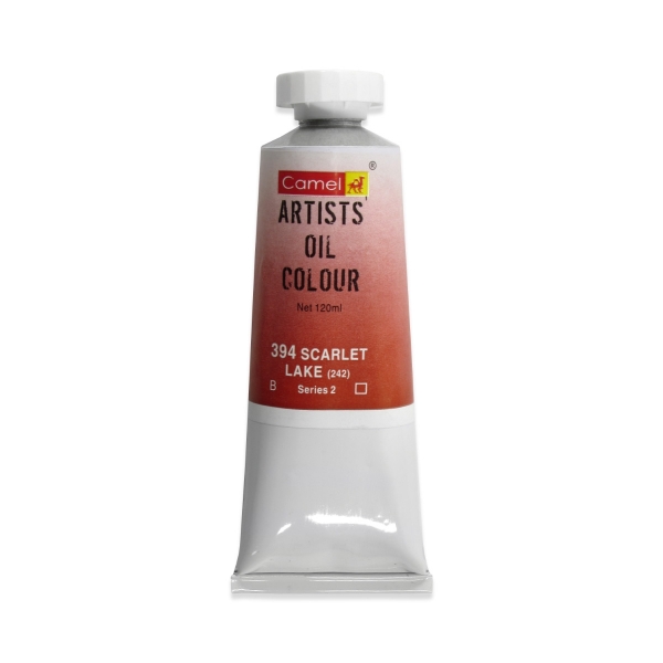 Picture of Camlin Artists Oil Colour 120ml - SR2 Scarlet Lake (394)