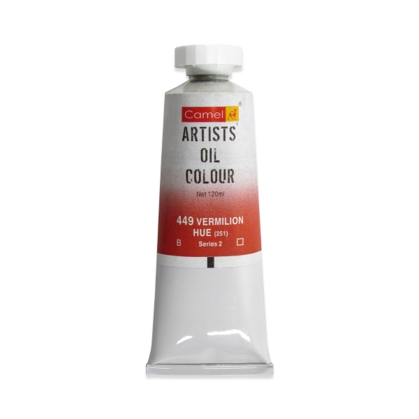 Picture of Camlin Artists Oil Colour 120ml - SR2 Vermilion Hue (449)