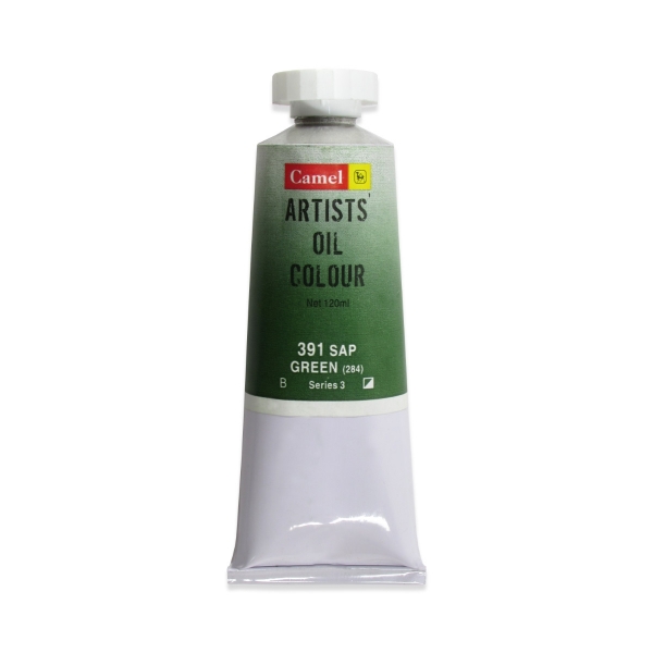 Picture of Camlin Artists Oil Colour 120ml - SR3 Sap Green (391)