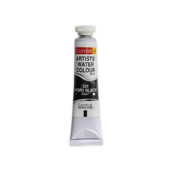 Picture of Camlin Artist Watercolour 20ml - SR1 Ivory Black (207)