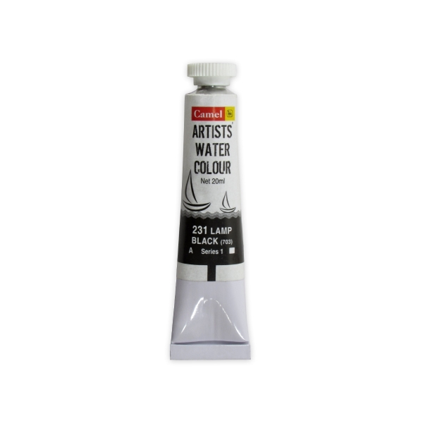 Picture of Camlin Artist Watercolour 20ml - SR1 Lamp Black (231)