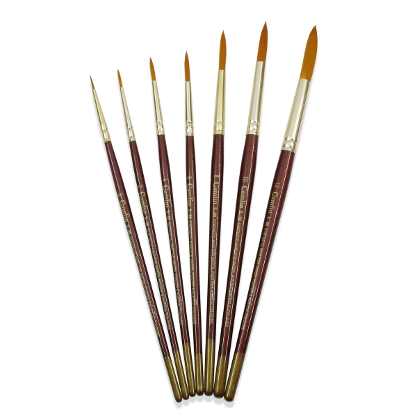 Picture of Camlin SR 66 Synthetic Round Brush - Set of 7
