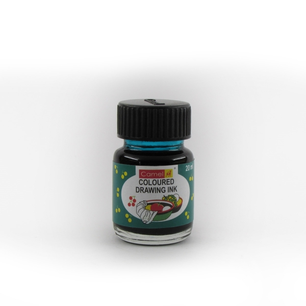 Picture of Camlin Coloured Drawing Ink 20ml - Viridian Hue (453)