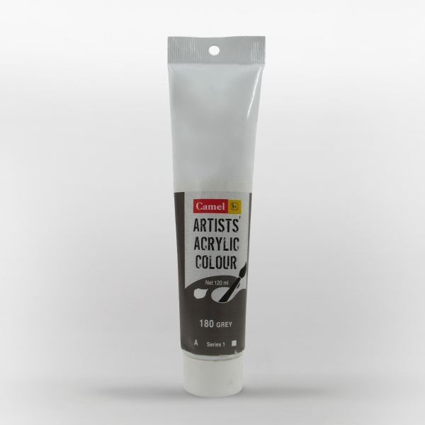 Picture of Camlin Artist Acrylic Colour 120ml - SR1 Grey (180)