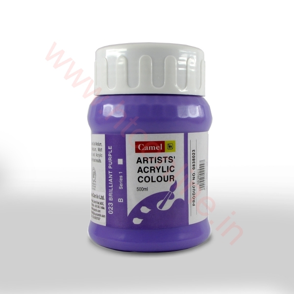 Picture of Camlin Artist Acrylic Colour 500ml - SR1 Brilliant Purple (023)