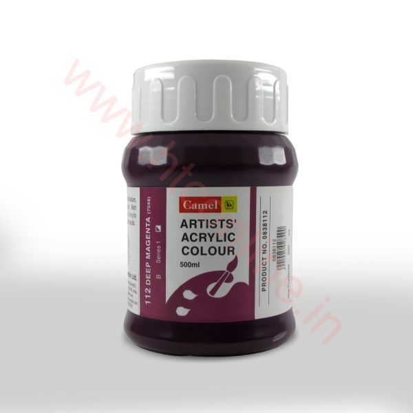 Picture of Camlin Artist Acrylic Colour 500ml - SR1 Deep Magenta (112)