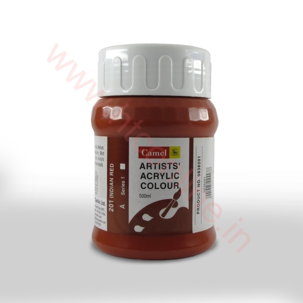 Picture of Camlin Artist Acrylic Colour 500ml - SR1 Indian Red (201)