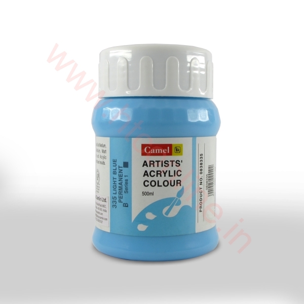 Picture of Camlin Artist Acrylic Colour 500ml - SR1 Light Blue Permanent (335)