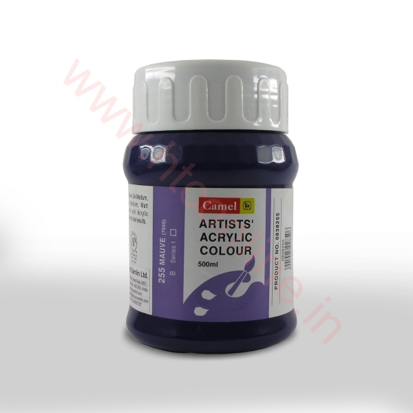 Picture of Camlin Artist Acrylic Colour 500ml - SR1 Mauve (255)