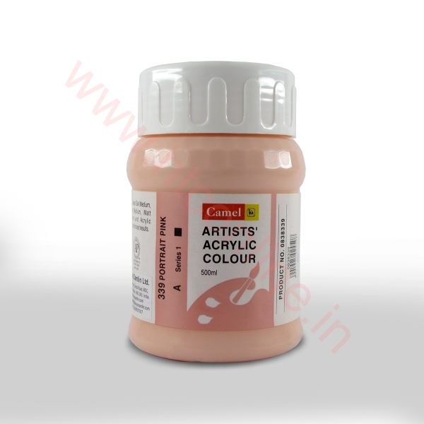 Picture of Camlin Artist Acrylic Colour 500ml - SR1 Portrait Pink (339)