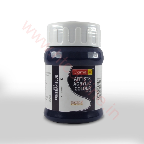 Picture of Camlin Artist Acrylic Colour 500ml - SR1 Prussian Blue (351)