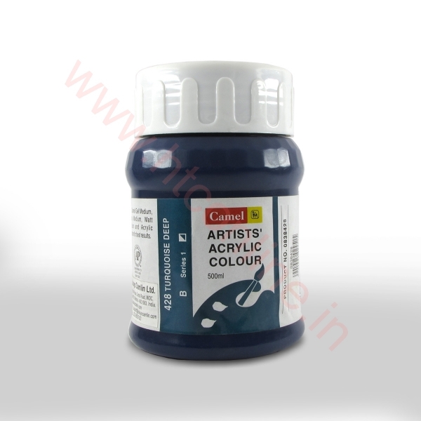 Picture of Camlin Artist Acrylic Colour 500ml - SR1 Turquoise Deep (428)