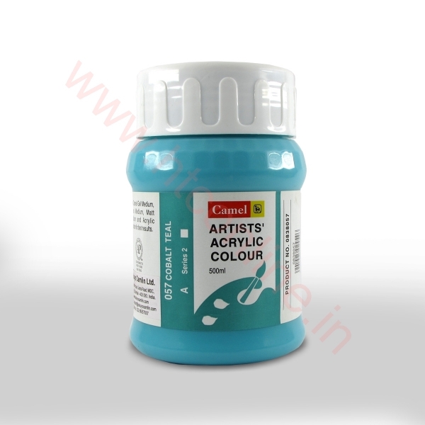 Picture of Camlin Artist Acrylic Colour 500ml - SR2 Cobalt Teal (057)