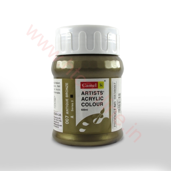 Picture of Camlin Artist Acrylic Colour 500ml - SR3 Antique Bronze (007)