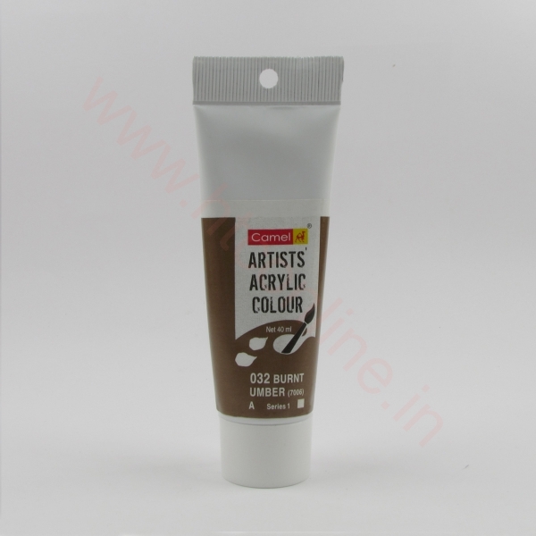 Picture of Camlin Artist Acrylic Colour 40ml - SR1 Burnt Umber (032)