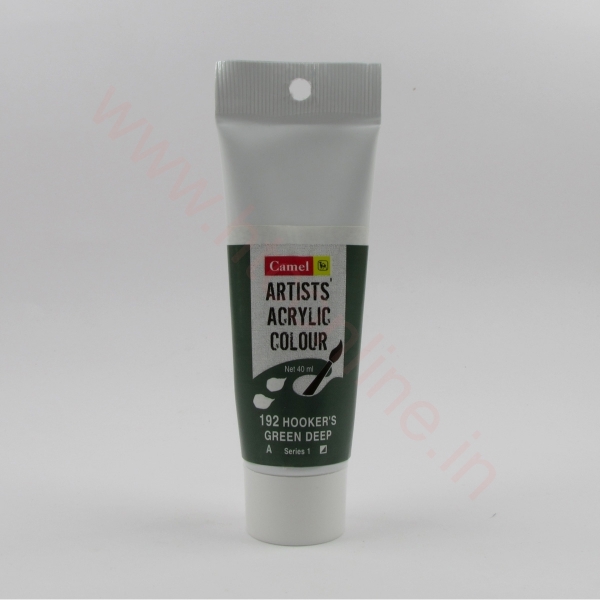 Picture of Camlin Artist Acrylic Colour 40ml - SR1 Hooker's Green Deep (192)