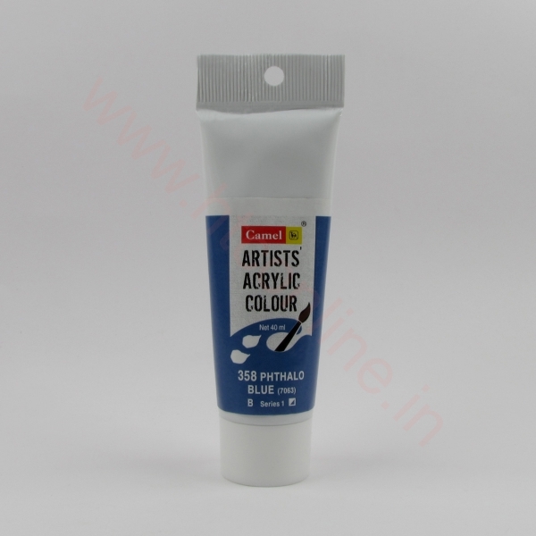 Picture of Camlin Artist Acrylic Colour 40ml - SR1 Phthalo Blue (358)