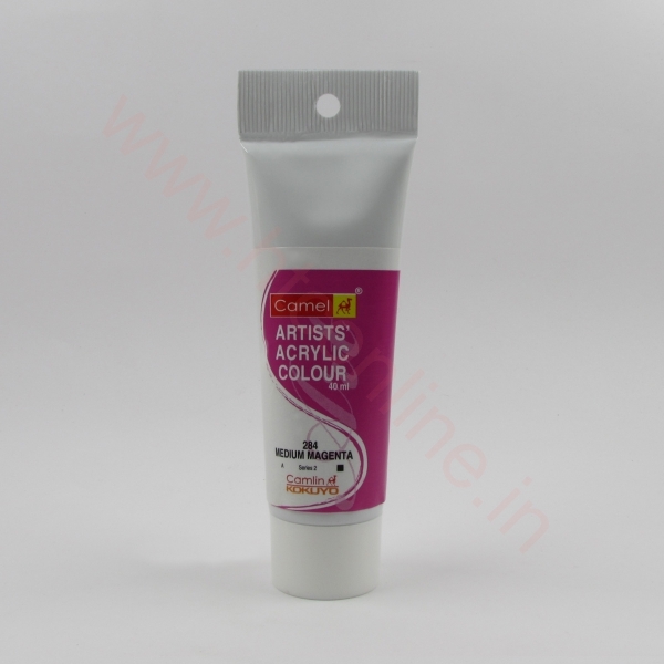 Picture of Camlin Artist Acrylic Colour 40ml - SR2 Medium Magenta (284)