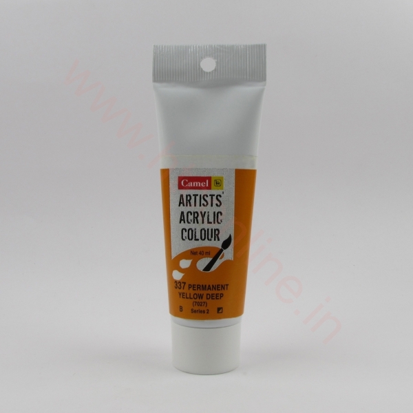 Picture of Camlin Artist Acrylic Colour 40ml - SR2 Permanent Yellow Deep (337)