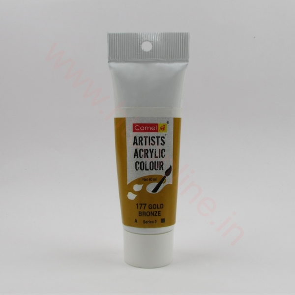 Picture of Camlin Artist Acrylic Colour 40ml - SR3 Gold Bronze (177)