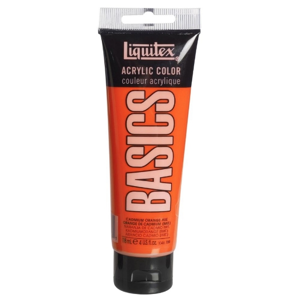 Picture of Liquitex Basics Acrylic Cadmium Orange Hue - 118ml (720)