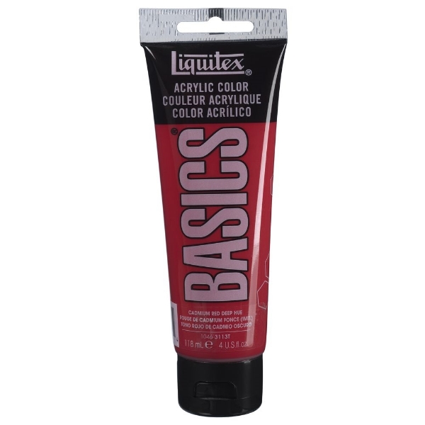 Picture of Liquitex Basics Acrylic Cadmium Red Deep Hue - 118ml (311)