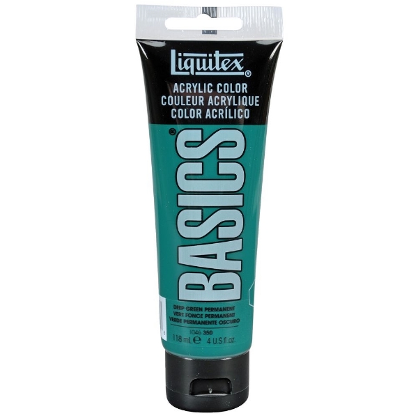 Picture of Liquitex Basics Acrylic Deep Green Permanent - 118ml (350)