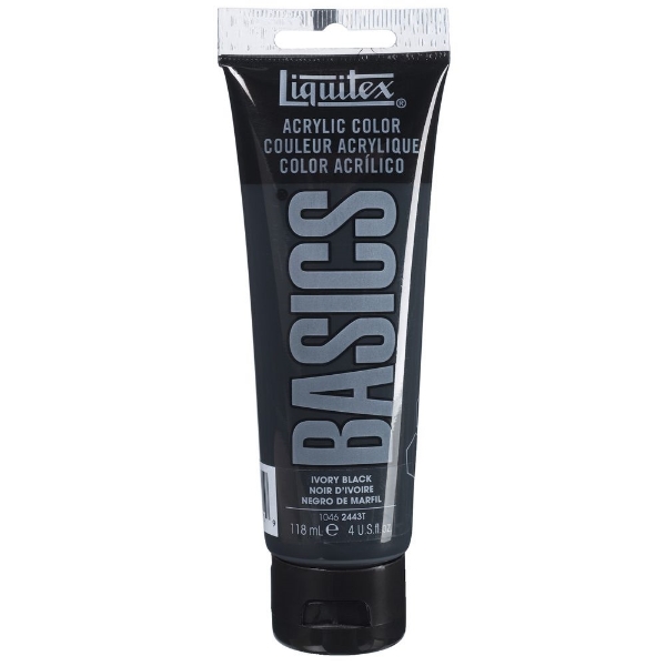 Picture of Liquitex Basics Acrylic Ivory Black - 118ml (244)