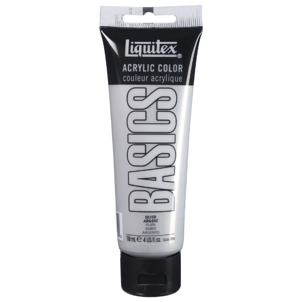 Picture of Liquitex Basics Acrylic Silver - 118ml (052)