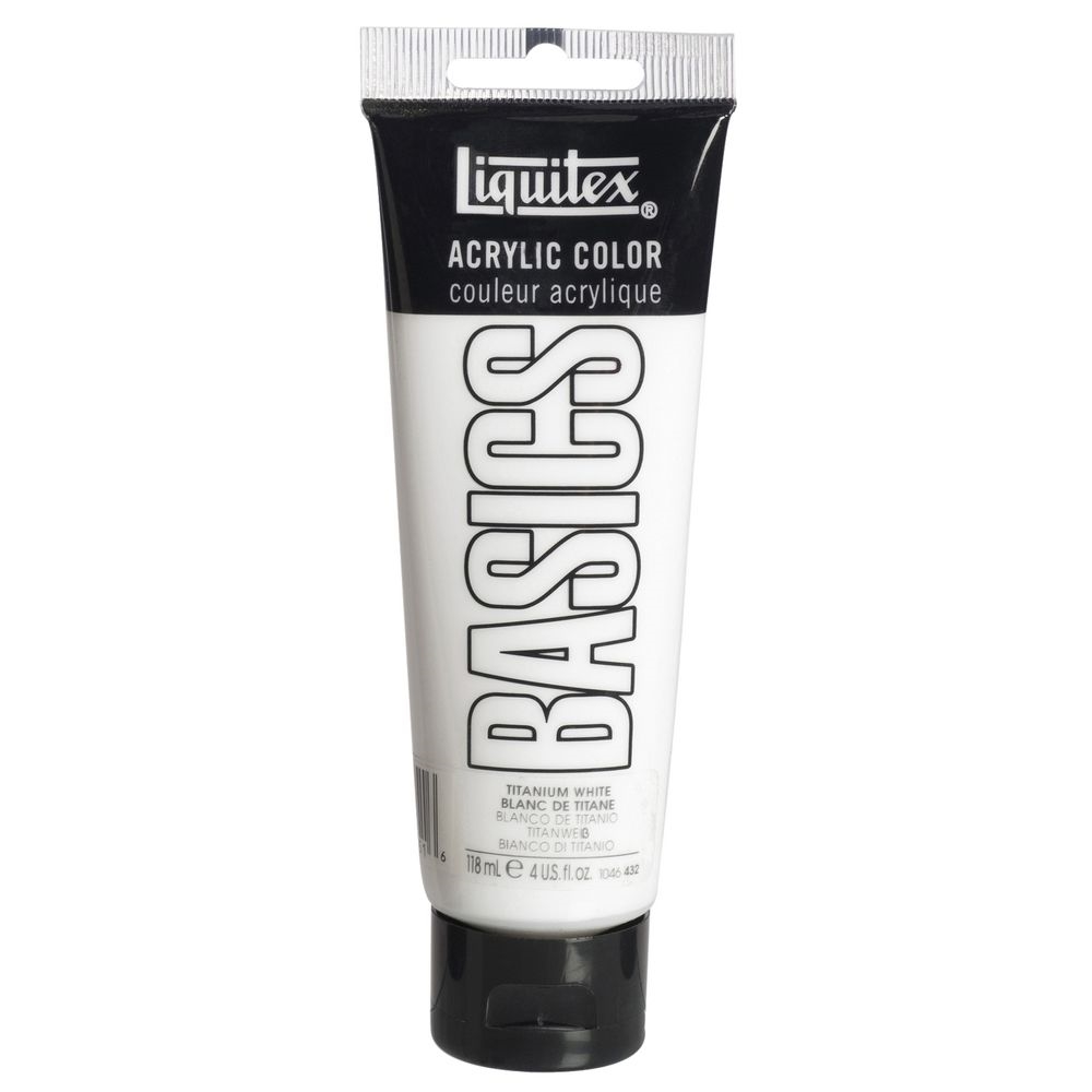 Liquitex Basics Acrylic Titanium White 118ml (432)