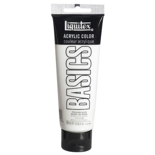 Picture of Liquitex Basics Acrylic Titanium White - 118ml (432)