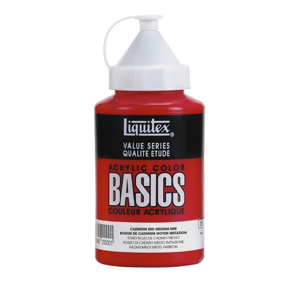 Liquitex Basics Acrylic Cadmium Red Medium Hue 400ml (151)