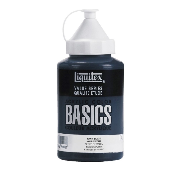 Picture of Liquitex Basics Acrylic Ivory Black - 400ml (244)
