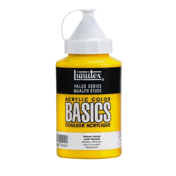 Picture of Liquitex Basics Acrylic Primary Yellow - 400ml (410)