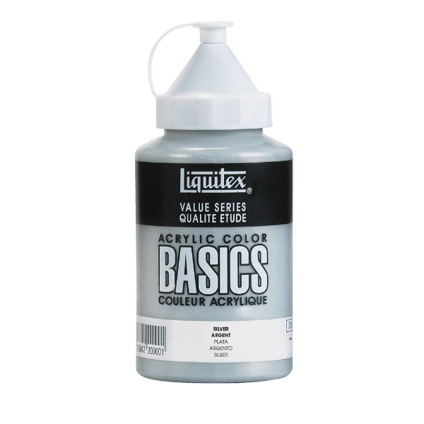 Picture of Liquitex Basics Acrylic Silver - 400ml (052)
