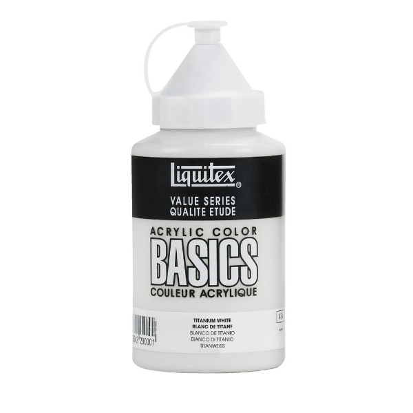 Picture of Liquitex Basics Acrylic Titanium White - 400ml (432)