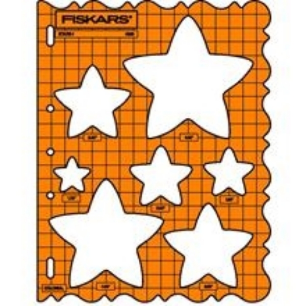 Picture of 4856 Fiskars Plastic Shape Template Stars