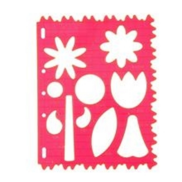 Picture of 4867 Fiskars Plastic Shape Template Flowers