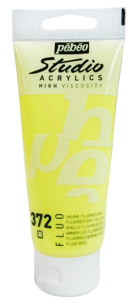 Picture of Pebeo Studio Acrylic - Fluorescent Yellow (372)