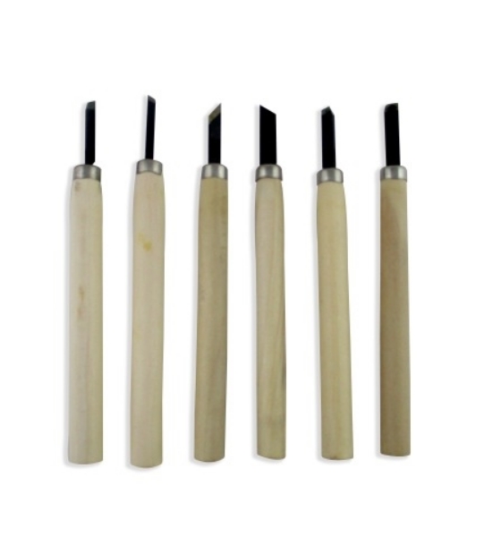 Wood Carving Tool Set of 6 Clay and Wood Carving Tools