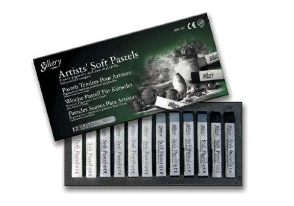 Picture of Mungyo Gallery Soft Pastel Set of 12 Grey Tone (Artist Quality)