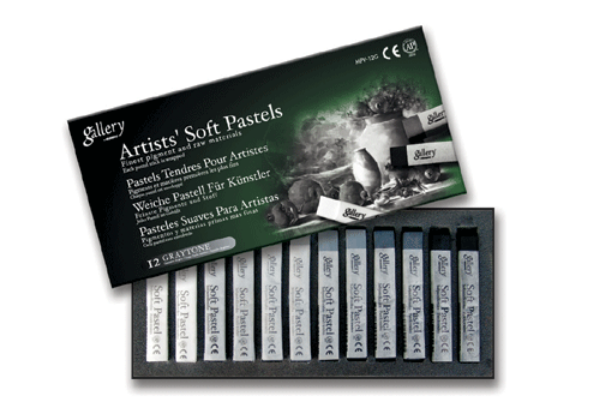 Picture of Mungyo Gallery Soft Pastel - Set of 12 Grey Tone (Artist Quality)